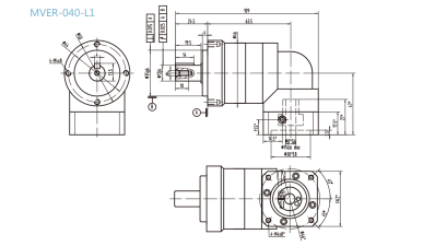 MVER-040-L1系列精密行星減