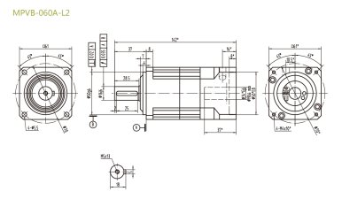 MPVB060AL2精密行星減速機(jī)型號(hào)_尺寸_圖紙_參數(shù)