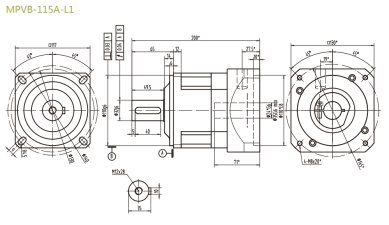 MPVB115AL1精密行星減速機(jī)