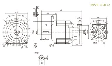 MPVB115BL2精密行星減速器